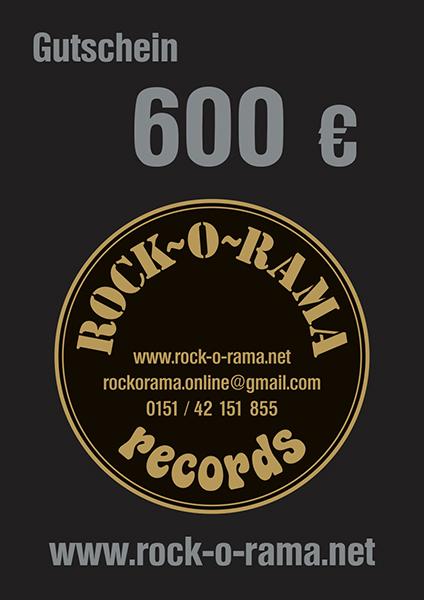 Rockorama Gutschein im Wert von 600 EUR, vorne