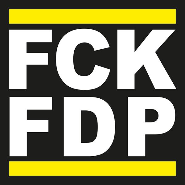 Aufkleber - FCK FDP