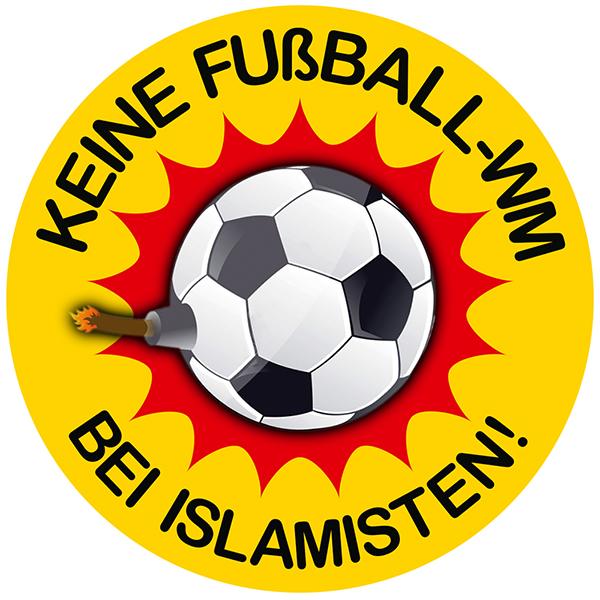 Aufkleber - Keine Fußball-WM bei Islamisten!