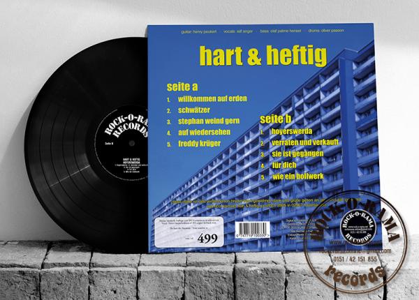 Abbildung der Rückseite der Hart und Heftig LP Hoyerswerda