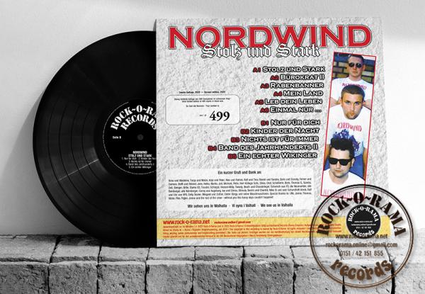 Abbildung des Backcovers der Nordwind LP Stolz und Stark