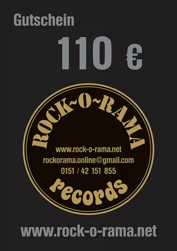 Rockorama Gutschein im Wert von 110 EUR, vorne