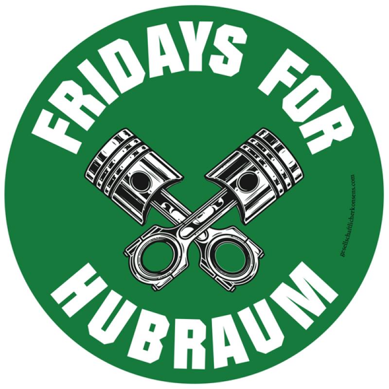 Aufkleber - Fridays for Hubraum