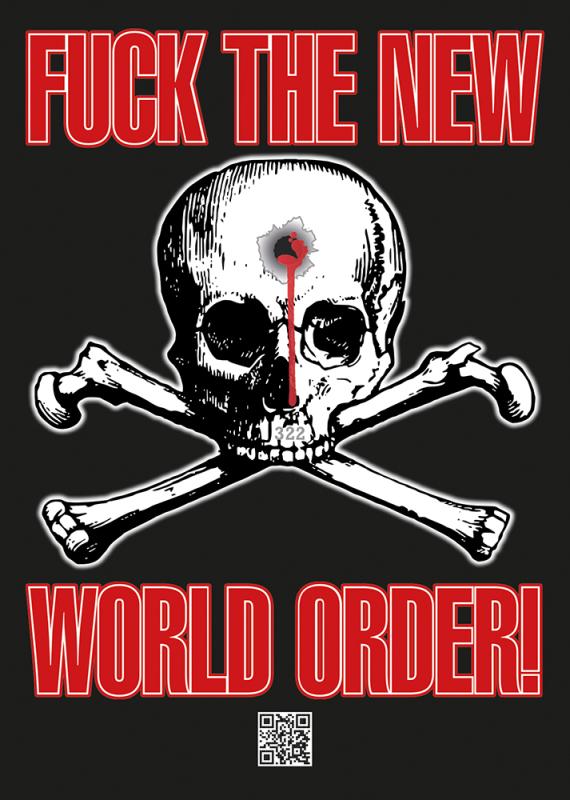 Aufkleber - Fuck the New World Order