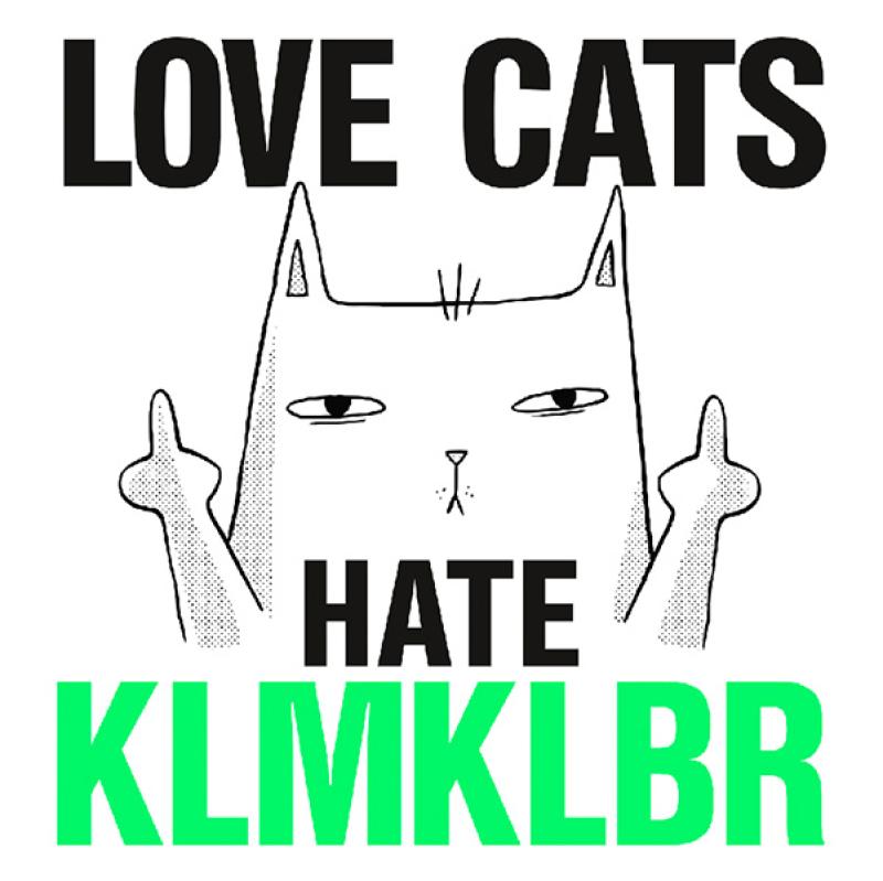 Abbildung des Aufklebers Love Cats, Hate Klimakleber